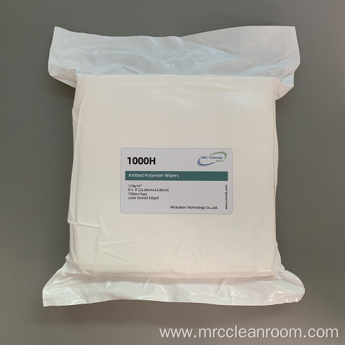 1000H Lint Free Antibacterial Polyester Cleanroom Wipes